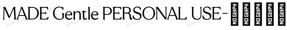 MADE Gentle PERSONAL USE字体转换